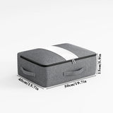 Carvallo Förvaringsväska | Extra Stor & Fällbar | Med Insynsfönster & Dragkedja | Cationic Tyg Grå Carvallo