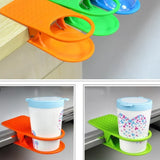 Carvallo borddryckshållare | Praktisk koppklipp för skrivbord och kontor | Platsbesparande hållare för muggar, burkar och flaskor Carvallo