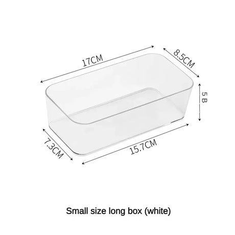 Carvallo Transparent förvaringslåda i plast | Stapelbar & klar | För smycken, smink & kontorsmaterial Carvallo