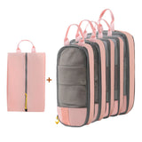 Carvallo Researrangör Set | Kompressionspåsar för kläder & kosmetik | Platsbesparande & rivfast | Oxford-tyg Carvallo