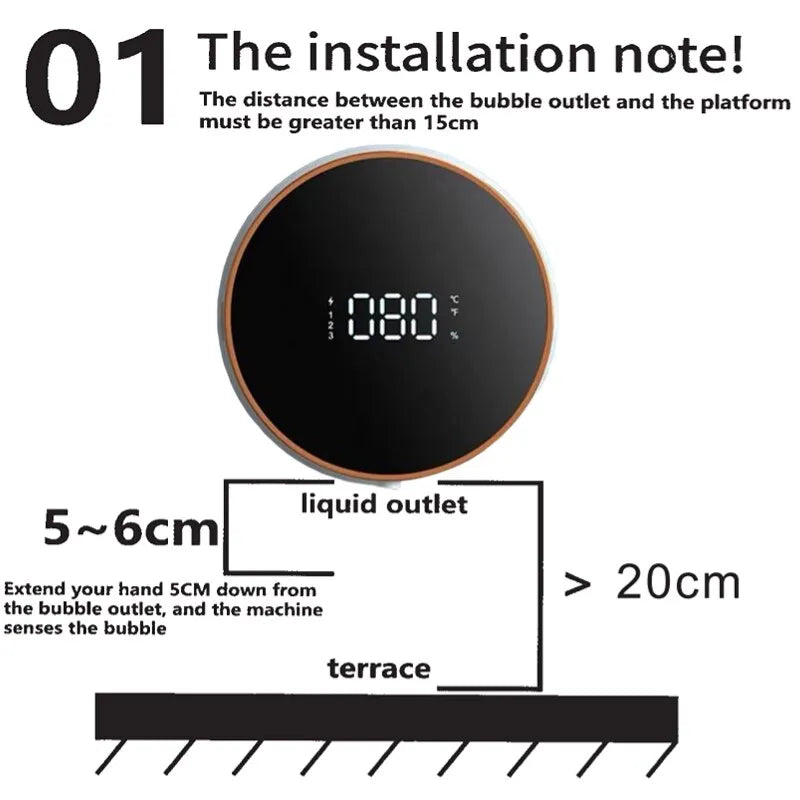 Carvallo – Stilig Automatisk Tvål dispenser med Beröringsfri Teknik Carvallo