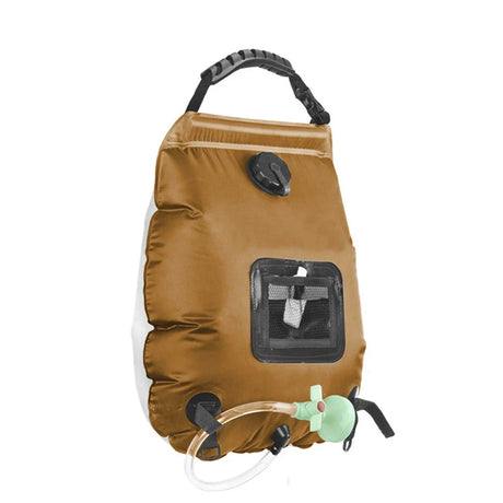 Carvallo SunFlow | 20L volym | Bärbar & Självuppvärmande | Med duschhuvud & slang Carvallo