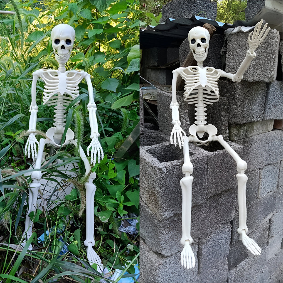 Utomhusrekvisita med Phantom Bones – Skelettdekoration i naturlig storlek för hemsökt trädgård MILA Sverige