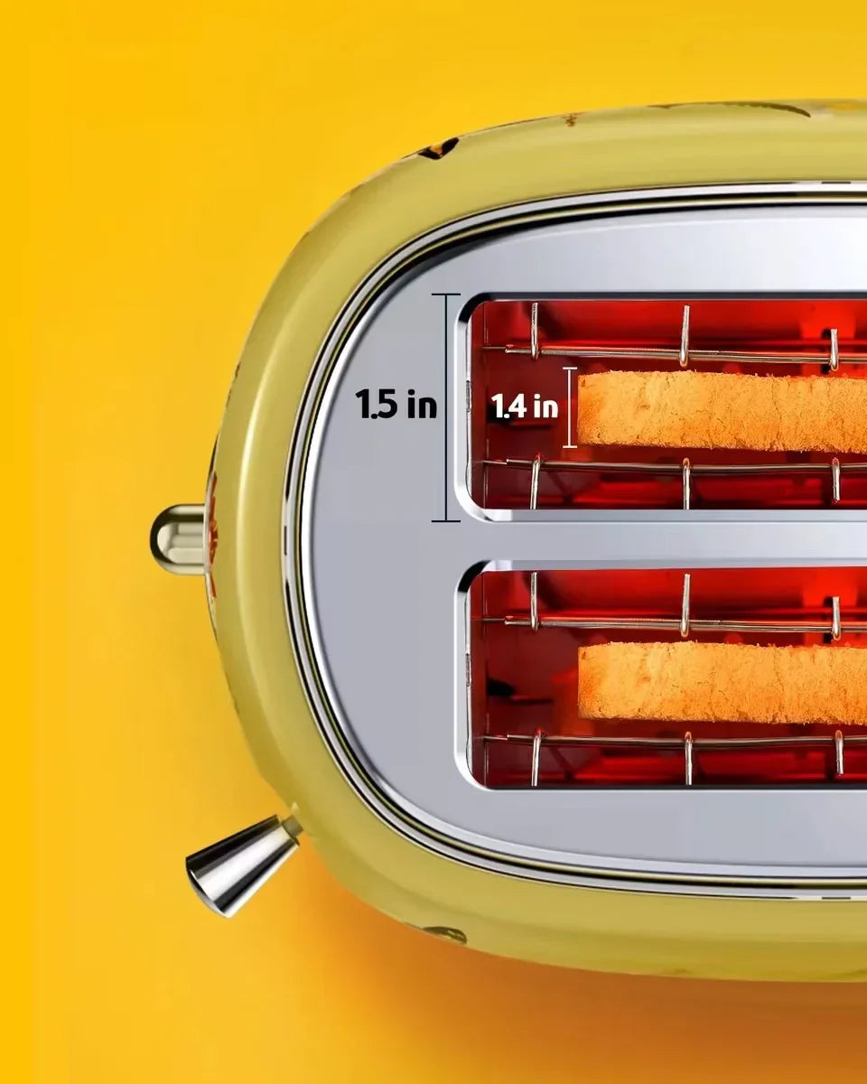 Retro trädgårdsinspirerad brödrost - Vintage design för 2 skivor MILA Sverige