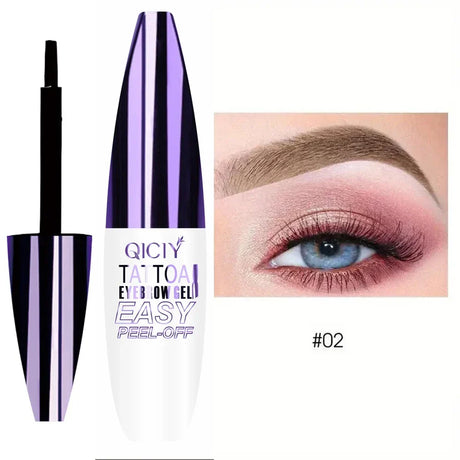 Carvallo Ögonbryn färg Browverra Tattoo Gel | 3 dagars hållbarhet | Vattentålig & växtbaserad | 2,5 × 9,9 cm Carvallo