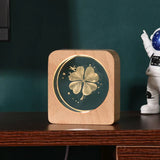 LumiWood - 3D Trä Nattlampa med Gravyr och Varm LED-belysning Carvallo