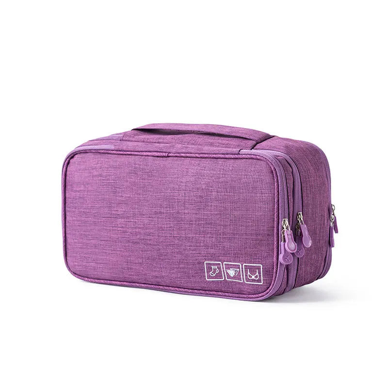 Carvallo-Organizer Travinelle | Fällbar resväska med 3 fack | Vattentät & Transparent | 30 × 17 × 13 cm Carvallo