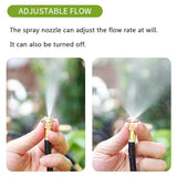 Carvallo Pro360 Automatiskt bevattningssystem 20 m | 360° Justerbara sprutmunstycken | DIY dimbevattningsset | För trädgård, grönsaksland och terrass Carvallo