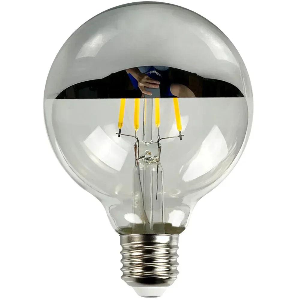 RetroGlow - Vintage LED Bordslampa med Träbas, Dimmbar och Varm Ljus Carvallo