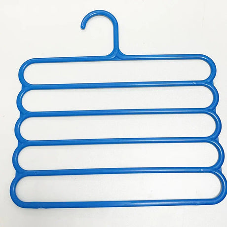 Carvallo-Kläderhängare OrgaTier | 5-i-1 Byxor- & Schalhållare | Platsbesparande Skåporganisatör i Metall Carvallo