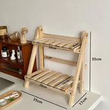 ShelfEase - Minimalist shelf rack in two levels with open frame for stylish organization Carvallo