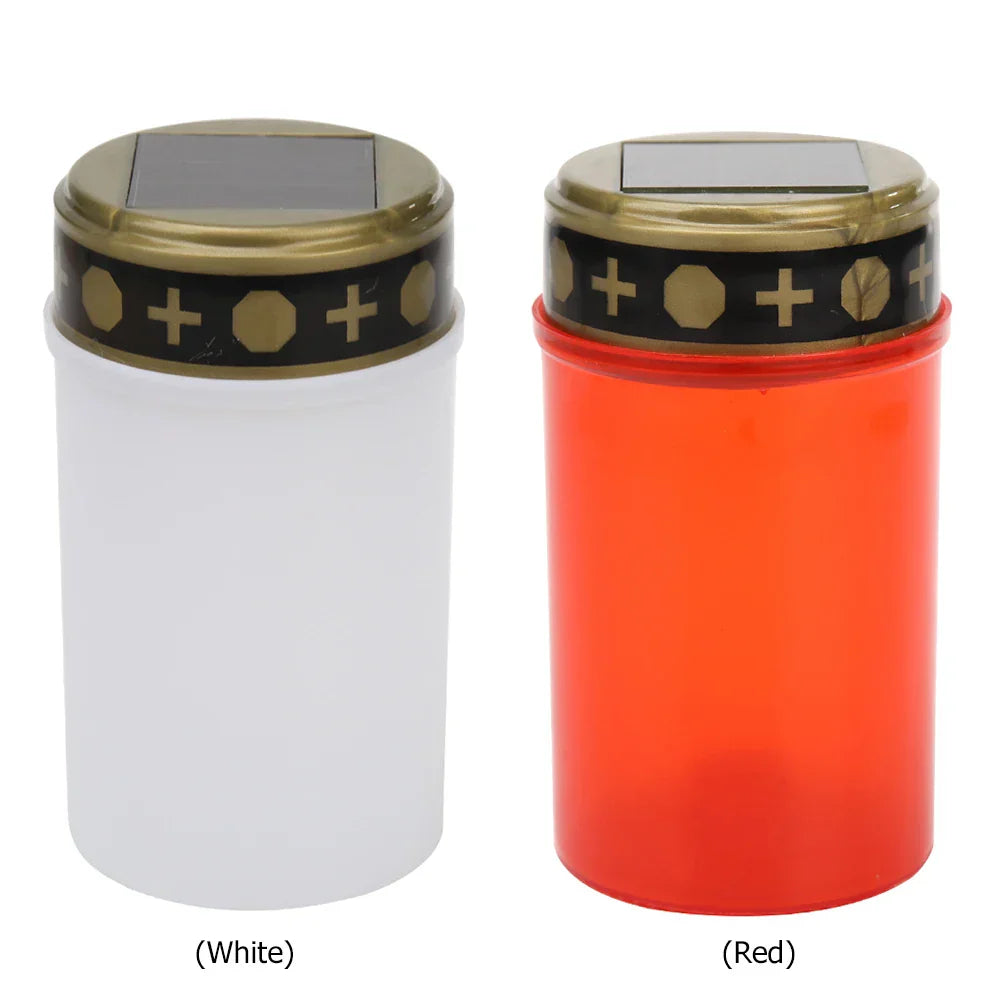 Carvallo Eternis Solar Grabbelys LED | Fladdrande ljuslook | Vattentät & Återladdningsbar | 12 cm Hög Carvallo