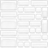 Carvallo Organizer Set | 18-delar | Transparent & Mångsidig | OrdixClear® Förvaringssystem Carvallo