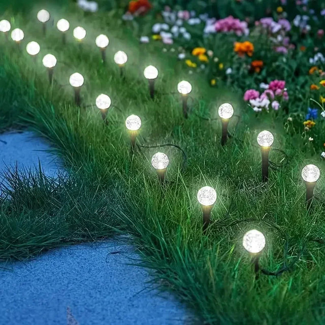Carvallo DecoGlow Solrosenljus | 15/30 LEDs | Varmvit, Kallvit & Färgglad | 8 Ljuslägen | Väderbeständig & DIY-vänlig Carvallo