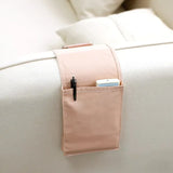 Carvallo Sängorganisator av bomullslinne | Hängande förvaring med fickor | För fjärrkontroll, böcker och tillbehör – ca. 30×20×10 cm Carvallo