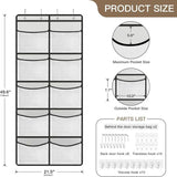 Carvallo hängende organizer Storiva PocketMax | Med 5 stora fack | Hänghylla för Carvallo & garderob | Grå | Platsbesparande förvaring Carvallo