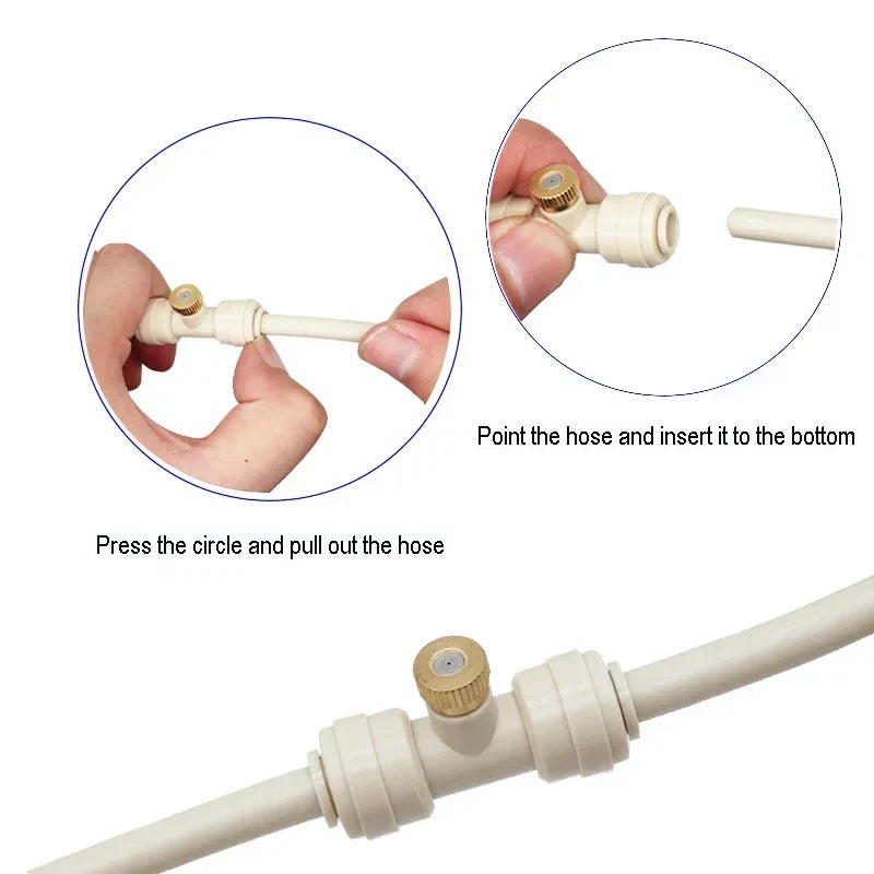 Mistingsystem för terrass och trädgård – Külande sprayset för solskydd och paviljong Carvallo