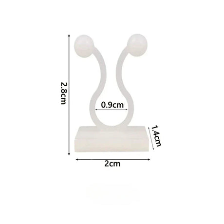 Carvallo Självhäftande växtklipp 10/50 stycken | Stöd för klätterväxter | Osynlig fäste för väggar & fönster Carvallo