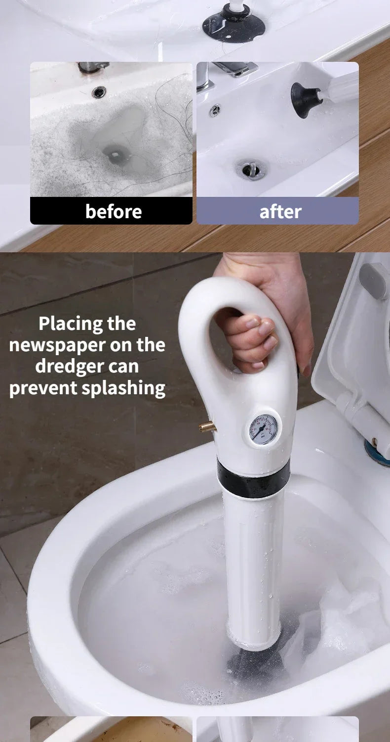 Rayvia högtrycksavloppsrensare och toalettplunger Carvallo