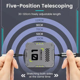 Carvallo 2-in-1 Laddkabel | Snabbladdning 100W | Utdragbar & Universell | FlexiCharge för iPhone, Android & USB-C Carvallo