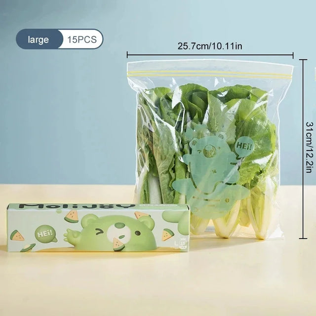 Carvallo ZipFresh Set | Återanvändbar & Lufttät | 3 Storlekar | För Kök, Frys & Måltidsförberedelse Carvallo