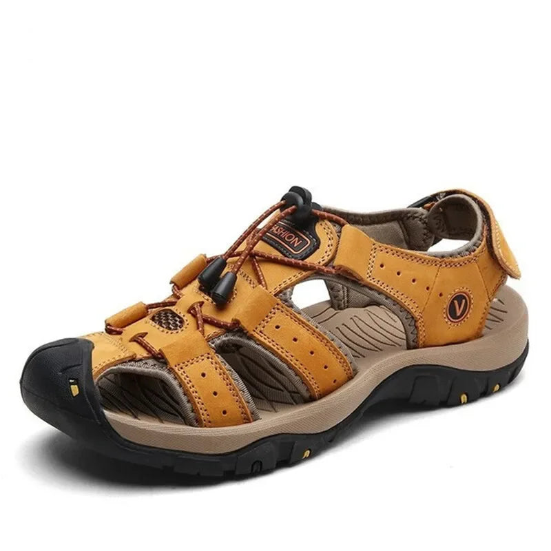 Vandringssandaler för män-Hemnix-Khaki-38-Hemnix