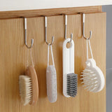 Carvallo DUOHOLD | Dubbelkrok för skåpdörrar | Rostfritt stål 304 | Svart eller Vit | Utan borrning Carvallo