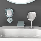 Carvallo tvålställ | Dubbelkammare med avlopp och lock | Väggmontering utan borrning | Dammskydd och platsbesparande Carvallo