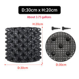 Carvallo Pro | Rotkontroll- & Uppdragskruka | För Bonsai, Träd & Buskar | Snabb rotväxt | PVC-skål Carvallo