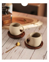 Exklusiv Keramikkopp med Träfat – 250 ml-VaruZ-Hemnix