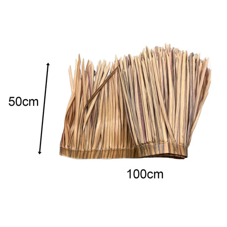 Carvallo Kunstig Palm Tak | UV-bestendig & værfast | 100×50 cm | Til DIY-tak, solskjermer, Tiki-barer & hagehus Carvallo