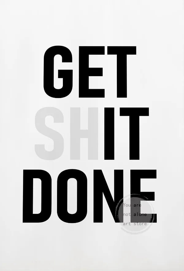 Disciplin & Motivation – Minimalistisk Citatposter på Canvas Hemnix