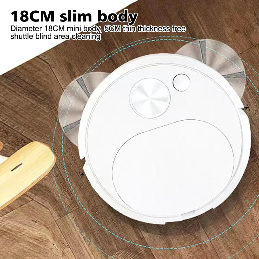 Carvallo ProMotion Smart Saugrobot 3-i-1 | 4000Pa effekt | Moppa, suga & feja | För mattor, kakel & djurhår Carvallo