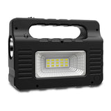 Carvallo-Multifunktionsgerät Solariq Pro | Ljus, Powerbank, Radio & Bluetooth-Högtalare | Inkl. 3 LED-lampor & Solarpanel-anslutning Carvallo