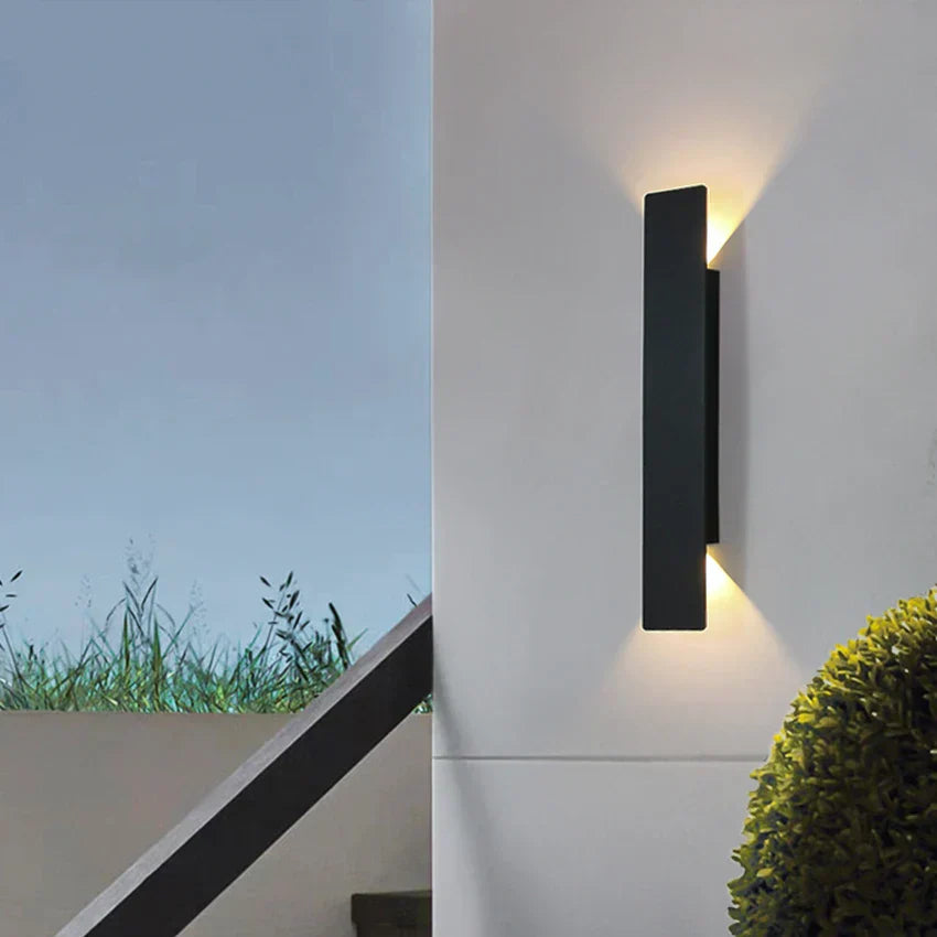 Utomhus Svart LED Vägglampa Aluminium Modern Carvallo