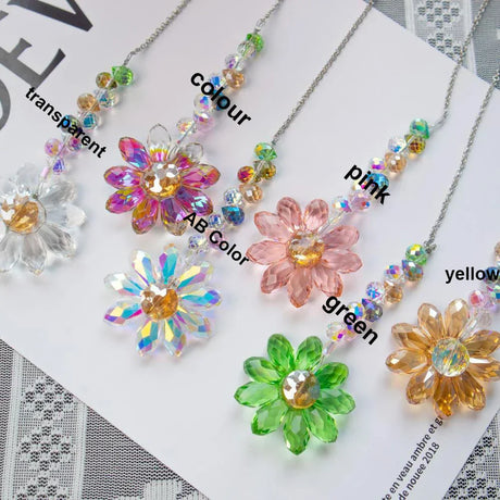 Carvallo-Suncatcher LumiMargarita | K9-Daisy-Regnbågsfångare | Fönster- & Trädgårdsdekoration | 32 cm | Gåvoidé för Hemmet Carvallo