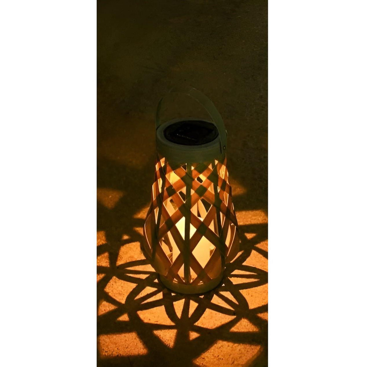 Rattan Light - Kreativ Rattan Solträdgårdsdekoration Lampa Carvallo