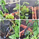 Carvallo Pro360 Automatiskt bevattningssystem 20 m | 360° Justerbara sprutmunstycken | DIY dimbevattningsset | För trädgård, grönsaksland och terrass Carvallo