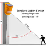 Solcellsdriven djuravskräckare med alarm – Effektivt skydd mot djur Carvallo