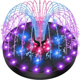 Carvallo AquaLuce 4W | Med 60 LEDs & 2000 mAh batteri | Automatisk vatten- & ljusfunktion | För dammar, fågelbad & trädgård Carvallo