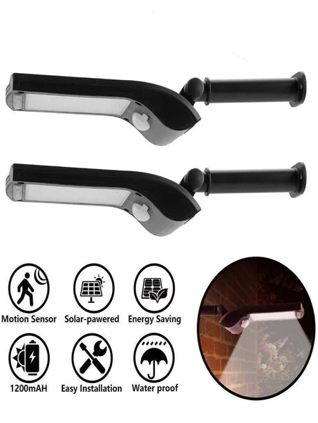 Carvallo 36 | 180° Svängbar | Rörelsesensor | 36 LEDs | IP65 Solarsäkerhetsljus Carvallo