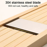 Royallure Trä Grönsakskniv Justerbar Skivare 0,5–7mm för Chips & Frukt Carvallo