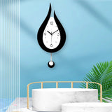 WaterDrop - Bred Modern Minimalistisk Vägghängd Klocka Carvallo