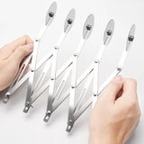 SlicePro™ Rostfritt stål degskärare | Fällbar & Justerbar | 3–7 Hjul | Perfekt portionering för pizza, bakverk & pasta Carvallo