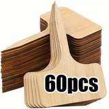 Carvallo NaturLine växtskyltar av bambu 50 st. | T-formad trädgårdspik | Ombart och väderbeständig | För örter, grönsaker och blommor Carvallo