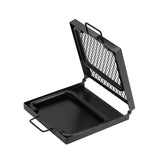 Carvallo Fold Fällbar Grillgaller | Bärbar Rostfritt Stål-Grillställning | För BBQ, Camping & Utomhus | 32 × 21 × 16 cm Carvallo