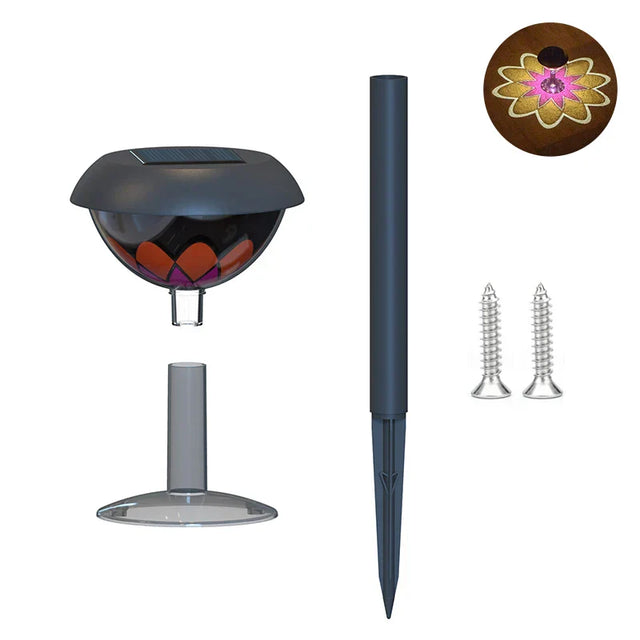 Carvallo Trädgårdsbelysning Sol | LED med intelligent ljusstyrning | Två installationsmetoder | Vitt ljus 6500K | 600 mAh batteri Carvallo