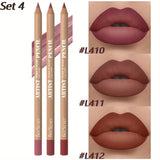 Carvallo-Set läppen konturpenna & läppstift Velvéra Kiss | Matt & Vattentät | Långvarig | Samt Finish | Perfekt som present Carvallo