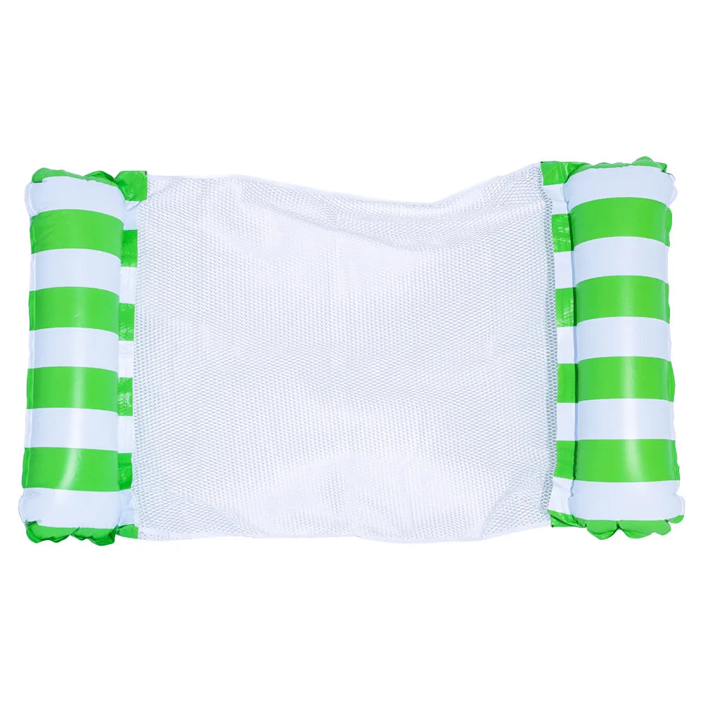 Carvallo Vattenshängmatta uppblåsbar | 130×70 cm | Fällbar Pool-loungestol med ryggstöd | Svimmbädd för pool, strand & semester Carvallo