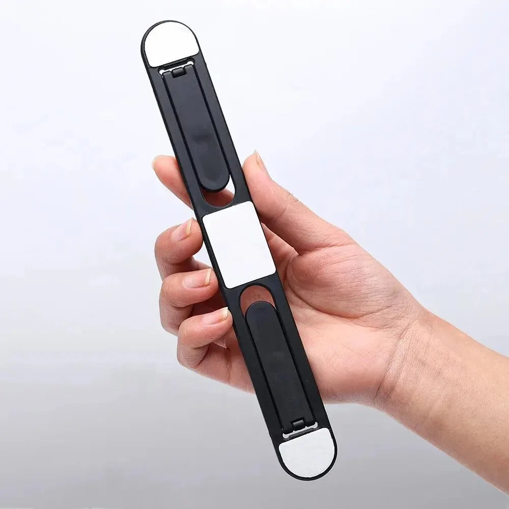 Carvallo Laptop-ställ | Självhäftande & Fällbar | Ultrakompakt för resor | 21,5 cm | Svart Carvallo